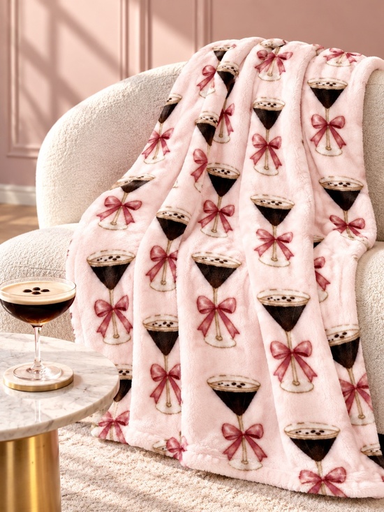 Betsey Johnson | Bedding | Betsey Johnson Espresso Martini Bow Plush ...
